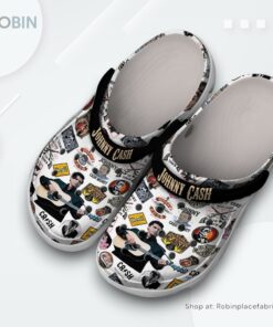 Johnny Cash MusicClassic Crocs Shoes