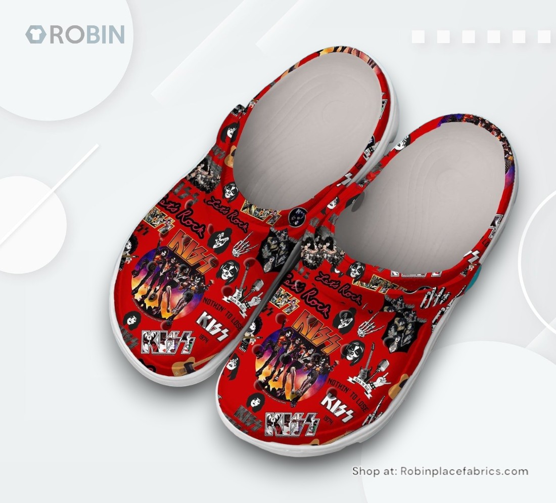Kiss Let's Me Rock Band Music Classic Crocs Shoes Kiss Let's Me Rock Band Music Classic Crocs Shoes