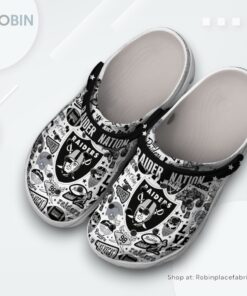 Las Vegas Raiders NFL Sport Classic Crocs Shoes, Las Vegas Raiders Merch
