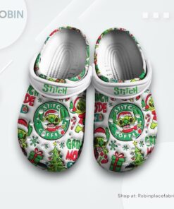 Lilo And Stitch Christmas Disney Cartoon Classic Crocs Shoes Lilo And Stitch Christmas Disney Cartoon Classic Crocs Shoes