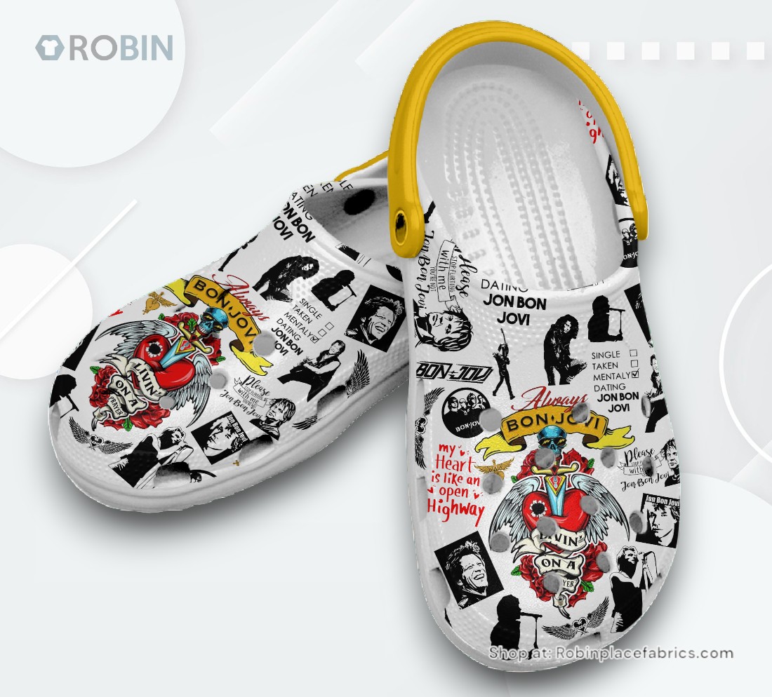 Livinâ€™ on a Prayer Bon Jovi Music Classic Crocs Shoes