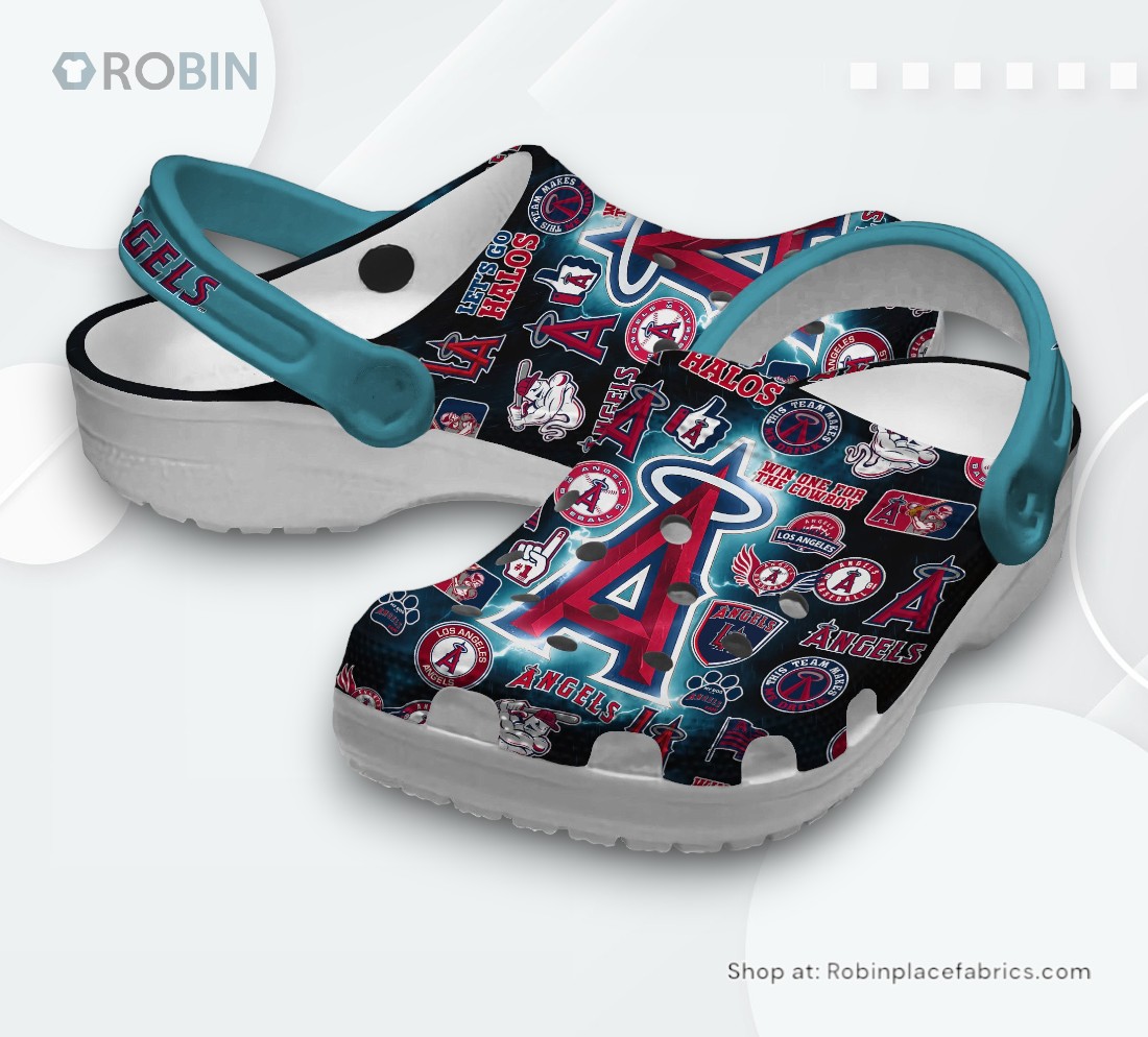 Los Angeles Angels Baseball MLB Sport Classic Crocs Shoes, Angels Gear