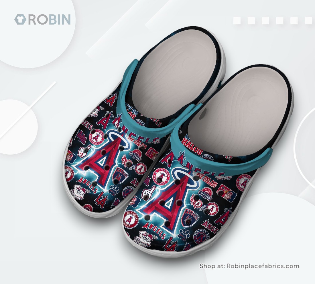 Los Angeles Angels Baseball MLB Sport Classic Crocs Shoes, Angels Gear Los Angeles Angels Baseball MLB Sport Classic Crocs Shoes, Angels Gear