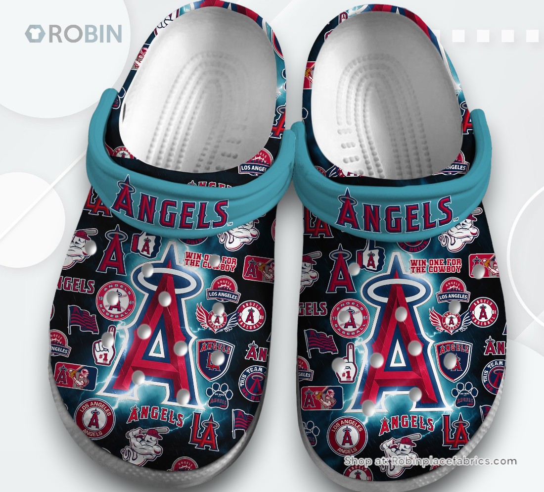 Los Angeles Angels Baseball MLB Sport Classic Crocs Shoes, Angels Gear Los Angeles Angels Baseball MLB Sport Classic Crocs Shoes, Angels Gear