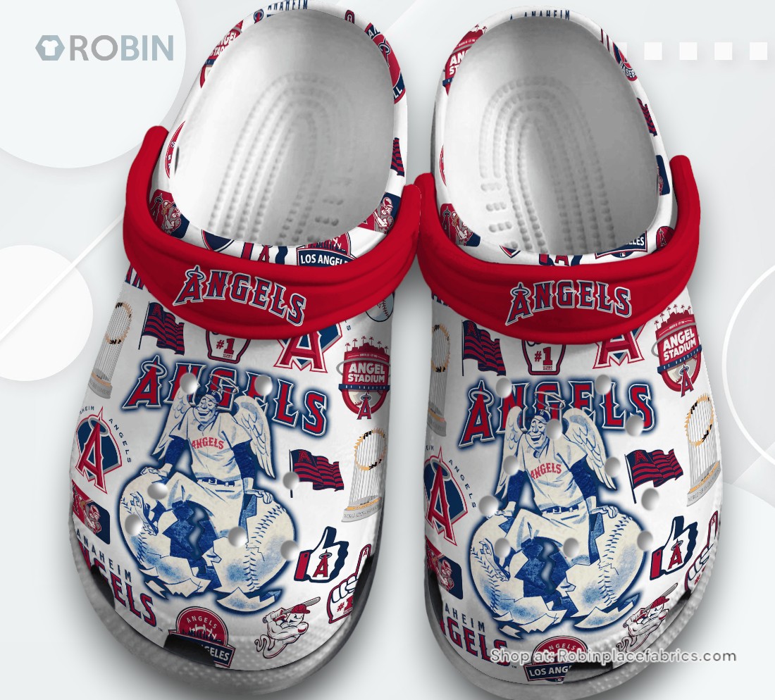 Los Angeles Angels MLB Sport Classic Crocs Shoes, Angels Gear Los Angeles Angels MLB Sport Classic Crocs Shoes, Angels Gear
