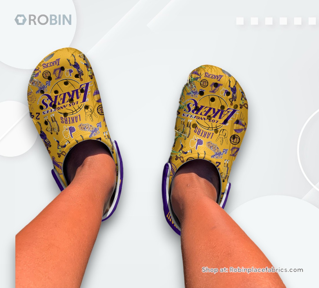 Los Angeles Lakers Basketball NBA Sport Classic Crocs Shoes, Los Angeles Lakers Merchandise