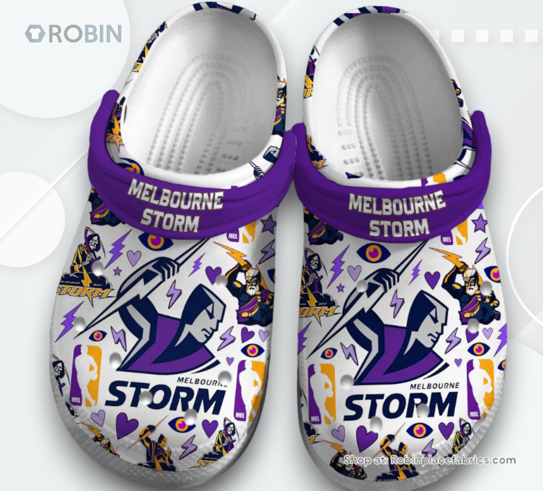 Melbourne Storm Australia NRL Sport Classic Crocs Shoes