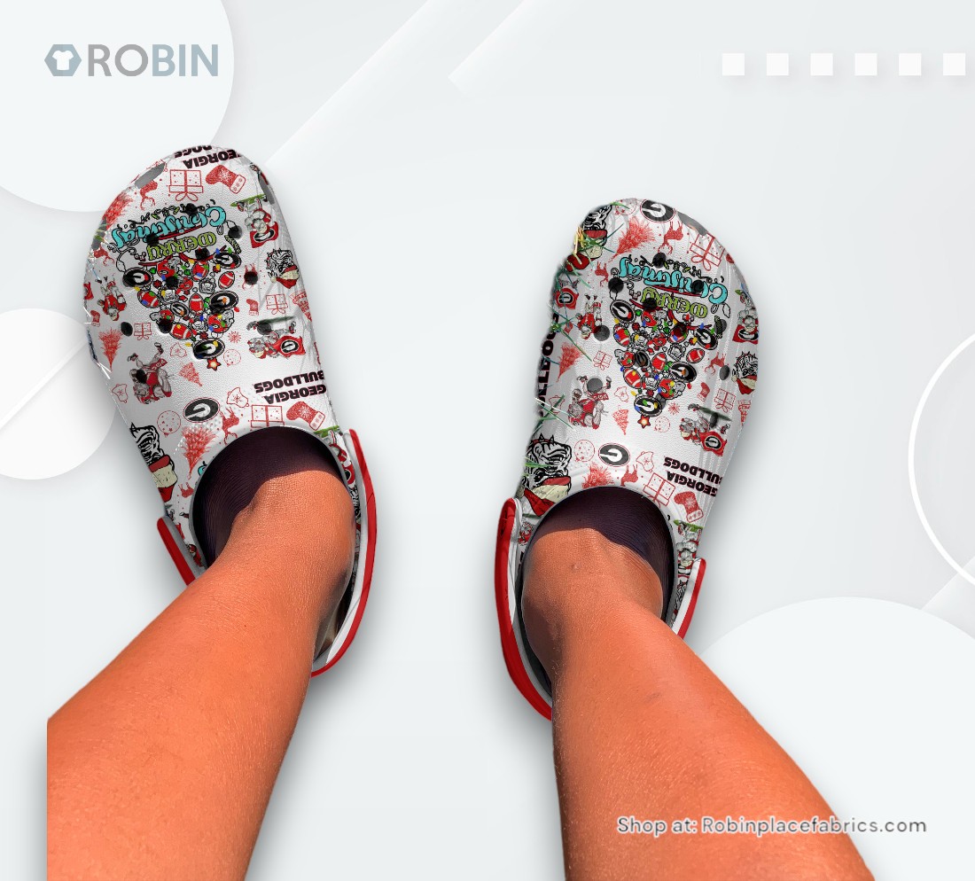 Merry Christmas Georgia Bulldogs NCAA Sport Classic Crocs Shoes, Bulldogs Gifts Merry Christmas Georgia Bulldogs NCAA Sport Classic Crocs Shoes, Bulldogs Gifts