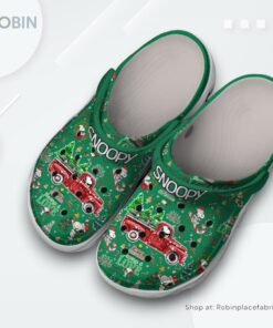 Merry Christmas Snoopy Peanuts Cartoon Classic Crocs Shoes