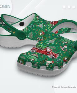 Merry Christmas Snoopy Peanuts Cartoon Classic Crocs Shoes