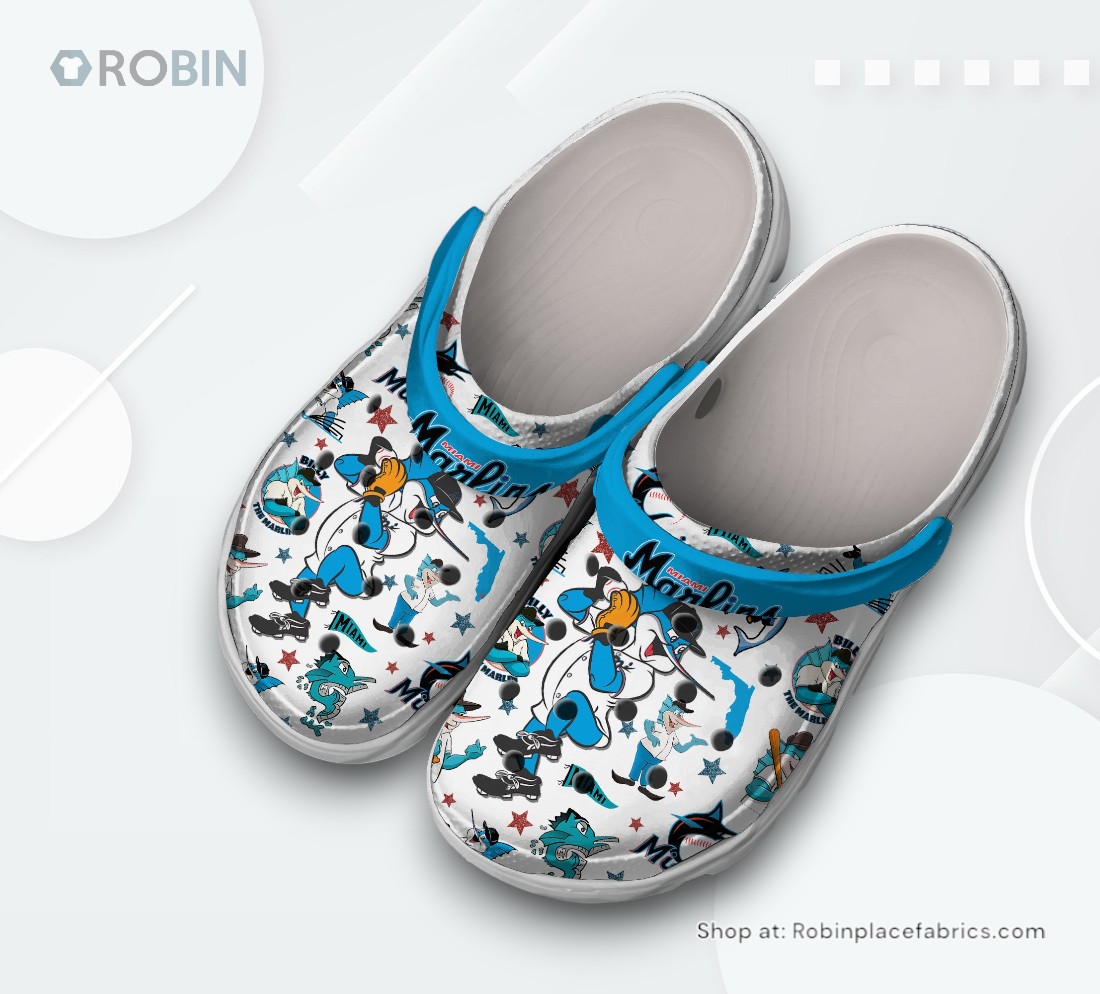 Miami Marlins Baseball MLB Sport Classic Crocs Shoes, Marlins Gear
