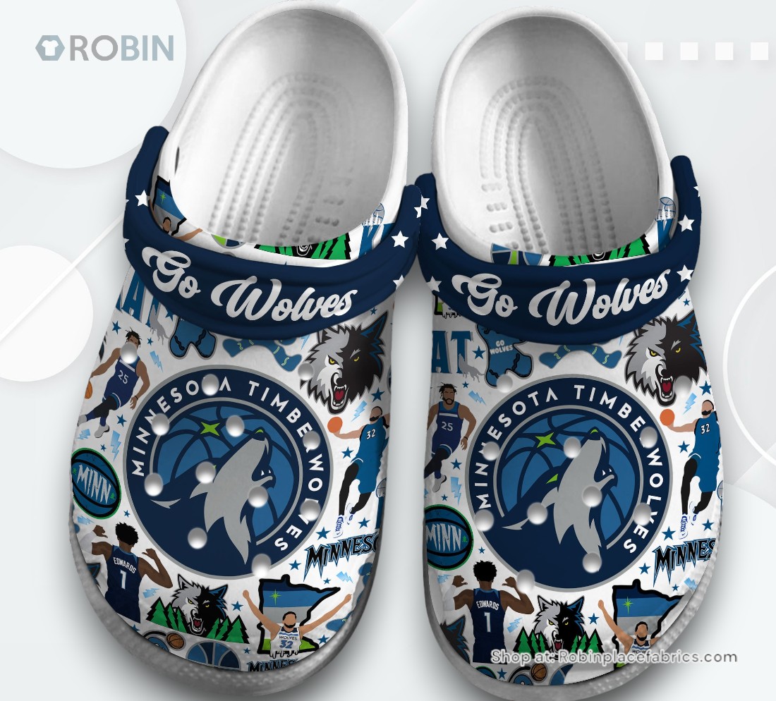 Minnesota Timberwolves NBA Sport Classic Crocs Shoes, Minnesota Timberwolves Merchandise Minnesota Timberwolves NBA Sport Classic Crocs Shoes, Minnesota Timberwolves Merchandise