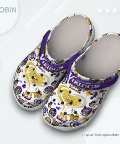 Minnesota Vikings Chant Skol NFL Sport Classic Crocs Shoes, Vikings Merchandise