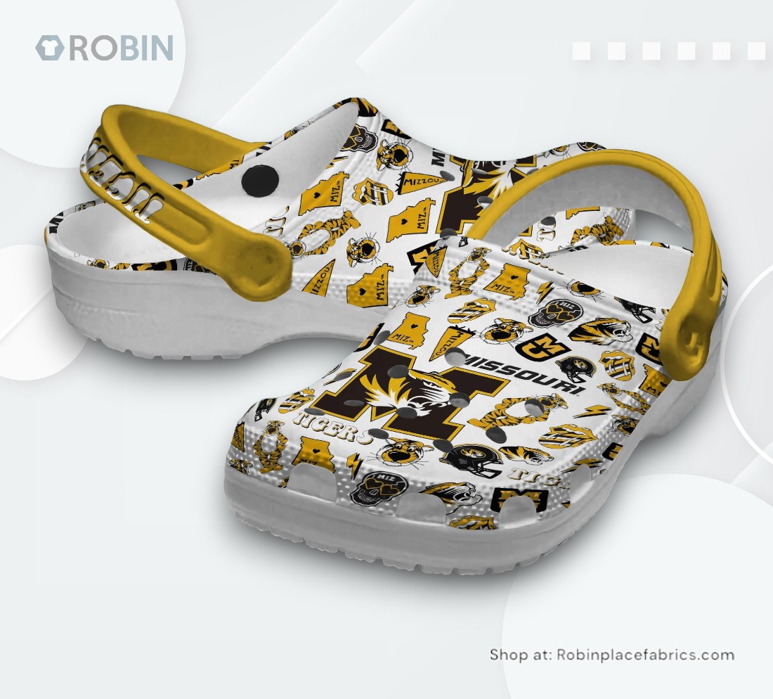Missouri Tigers NCAA Sport Classic Crocs Shoes, Missouri Tigers Gifts Missouri Tigers NCAA Sport Classic Crocs Shoes, Missouri Tigers Gifts