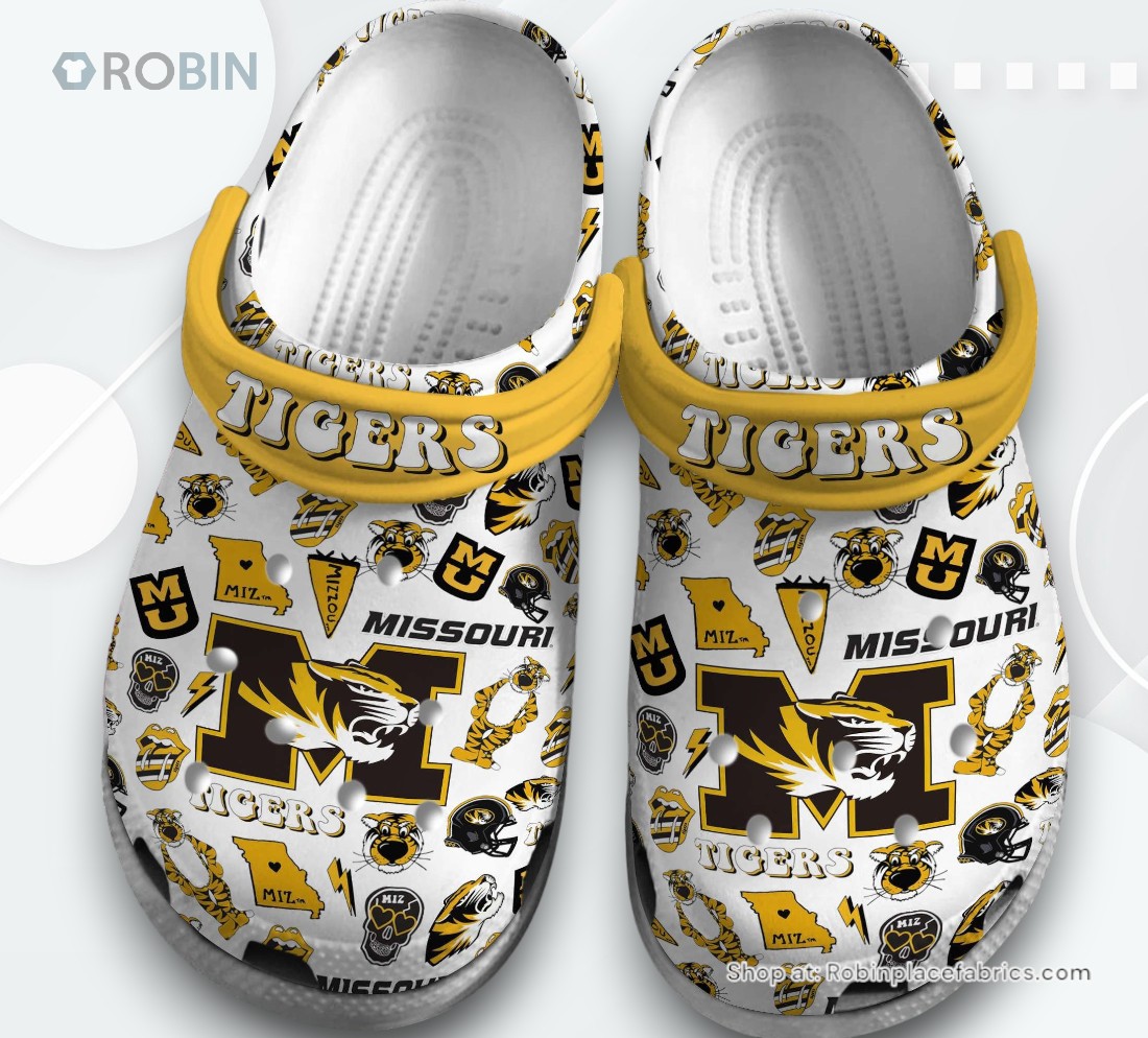 Missouri Tigers NCAA Sport Classic Crocs Shoes, Missouri Tigers Gifts Missouri Tigers NCAA Sport Classic Crocs Shoes, Missouri Tigers Gifts