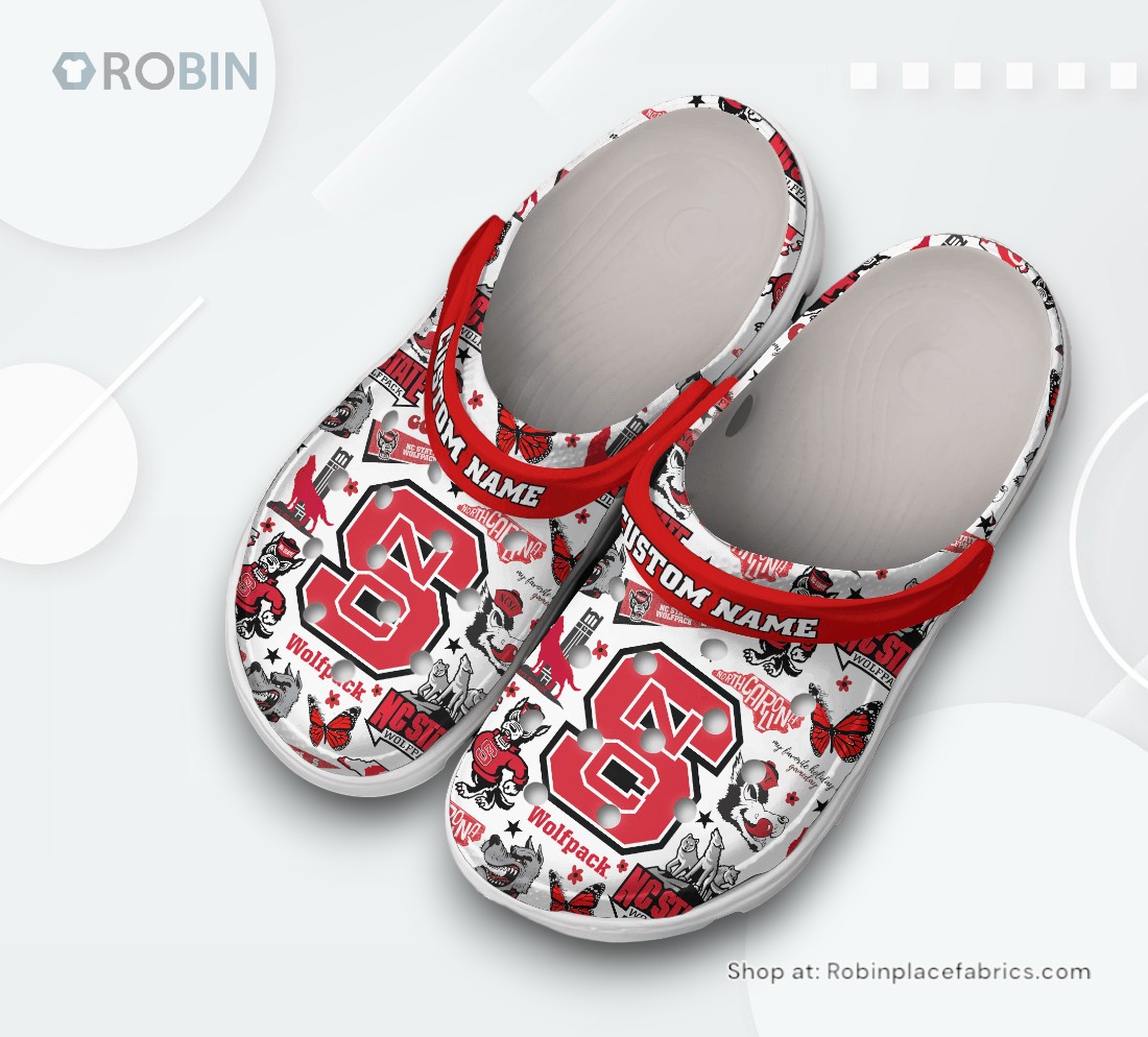 NC State Wolfpack men’s basketball NCAA Sport Classic Crocs Shoes, Wolfpack Unique Gifts NC State Wolfpack men’s basketball NCAA Sport Classic Crocs Shoes, Wolfpack Unique Gifts