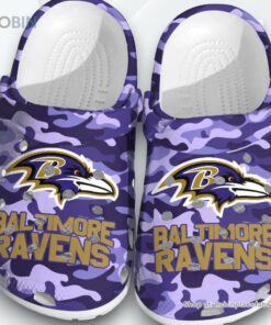 NFL Baltimore Ravens Football Crocs Shoes Clogs Crocband Comfortable For Men Women, Ravens Gear