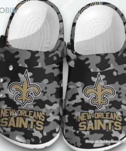 NFL New Orleans Saints Football Crocs Clogs Shoes Comfortable Crocband For Men Women, Saints Unique Gifts NFL New Orleans Saints Football Crocs Clogs Shoes Comfortable Crocband For Men Women, Saints Unique Gifts