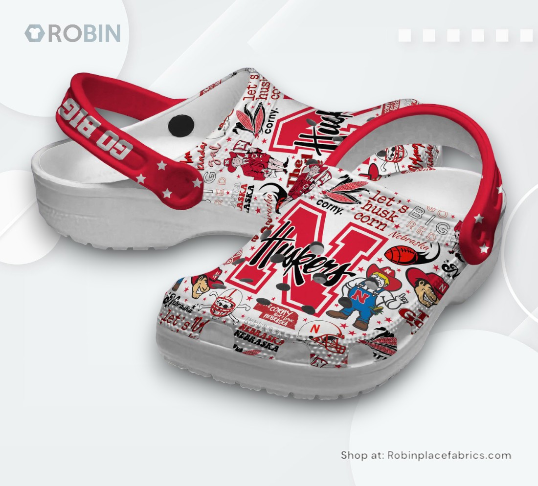 Nebraska Cornhuskers NCAA Sport Classic Crocs Shoes, Nebraska Cornhuskers Gifts for Fans