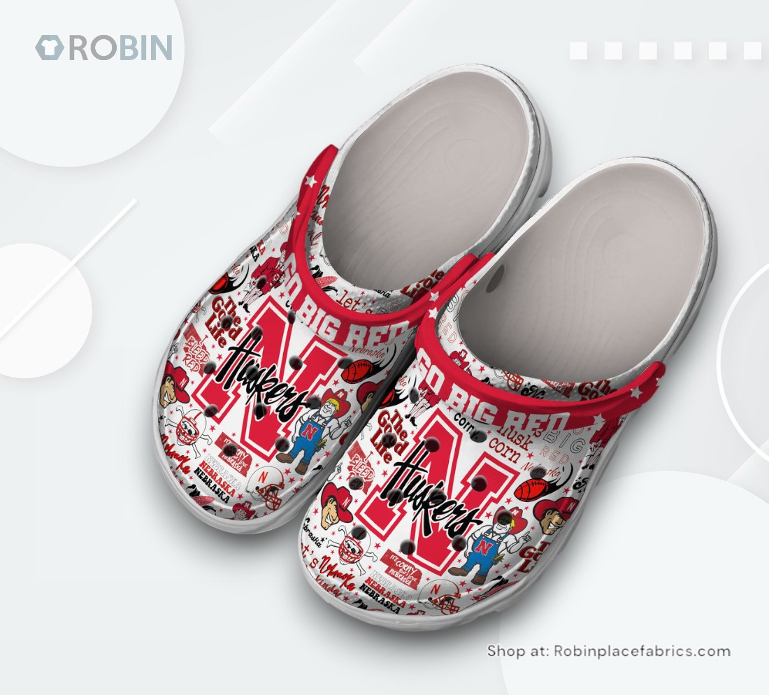 Nebraska Cornhuskers NCAA Sport Classic Crocs Shoes, Nebraska Cornhuskers Gifts for Fans