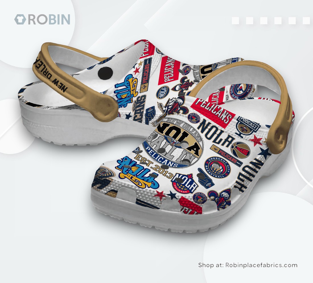 New Orleans Saints NFL Sport Classic Crocs Shoes, Saints Gear New Orleans Saints NFL Sport Classic Crocs Shoes, Saints Gear