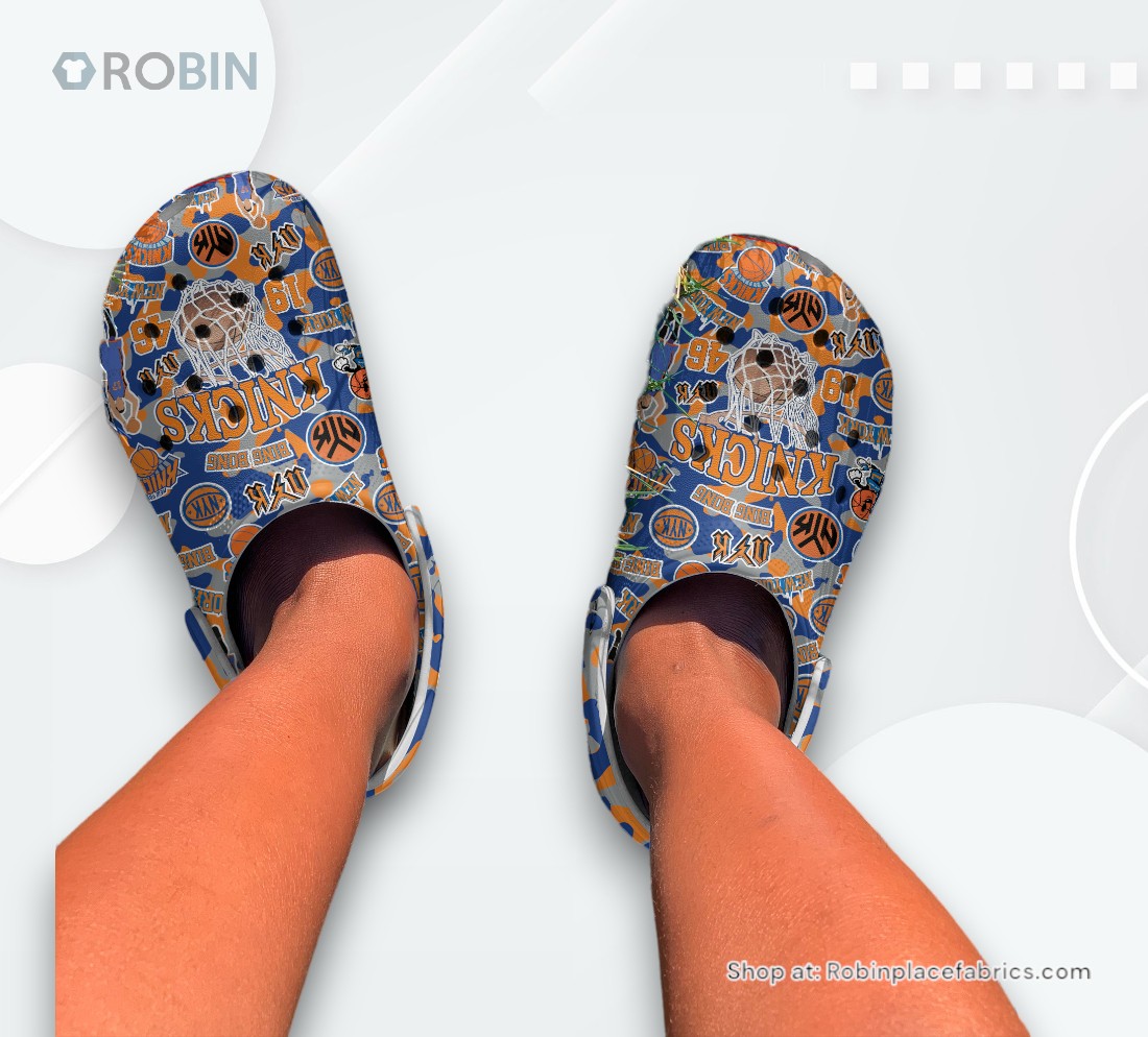 New York Knicks Basketball NBA Sport Classic Crocs Shoes, Knicks Gifts for Fans New York Knicks Basketball NBA Sport Classic Crocs Shoes, Knicks Gifts for Fans