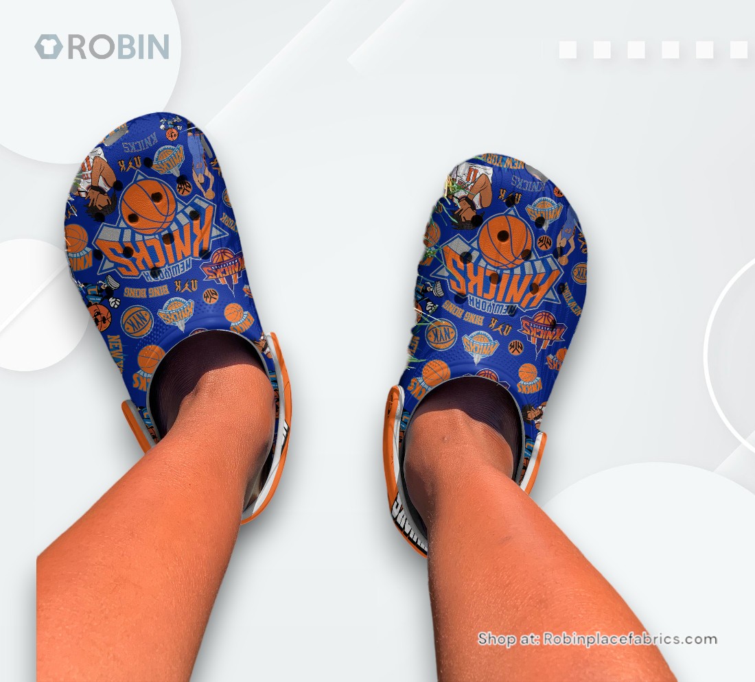 New York Knicks Basketball NBA Sport Classic Crocs Shoes, Knicks Gifts for Fans New York Knicks Basketball NBA Sport Classic Crocs Shoes, Knicks Gifts for Fans
