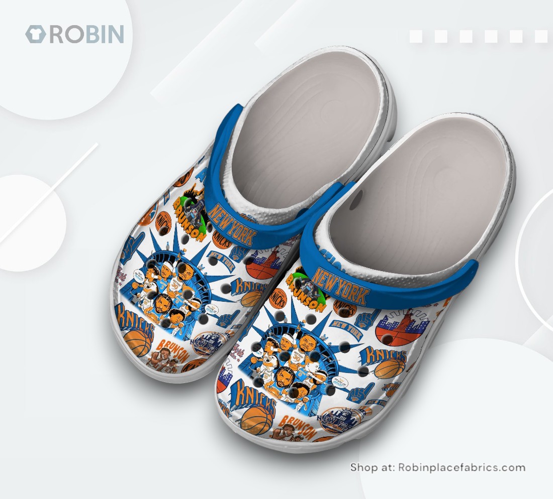 New York Knicks NBA Sport Classic Crocs Shoes, Knicks Merch