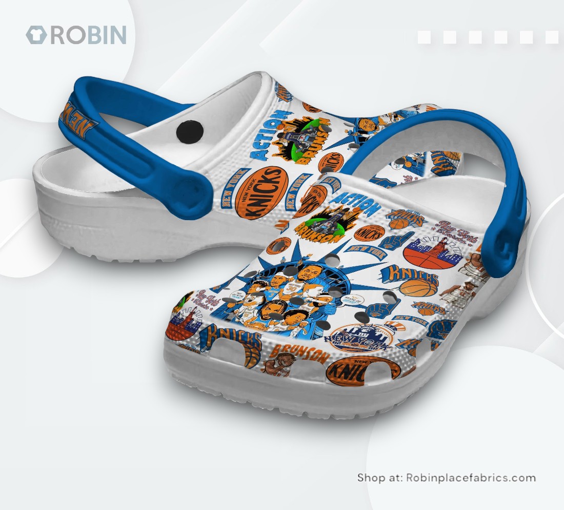 New York Knicks NBA Sport Classic Crocs Shoes, Knicks Merch New York Knicks NBA Sport Classic Crocs Shoes, Knicks Merch