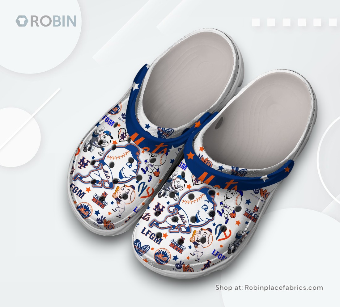New York Mets Baseball MLB Sport Classic Crocs Shoes, New York Mets Gifts for Fans New York Mets Baseball MLB Sport Classic Crocs Shoes, New York Mets Gifts for Fans
