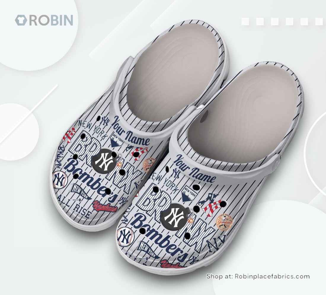 New York Yankees Baseball MLB Sport Classic Crocs Shoes, New York Yankees Merchandise New York Yankees Baseball MLB Sport Classic Crocs Shoes, New York Yankees Merchandise