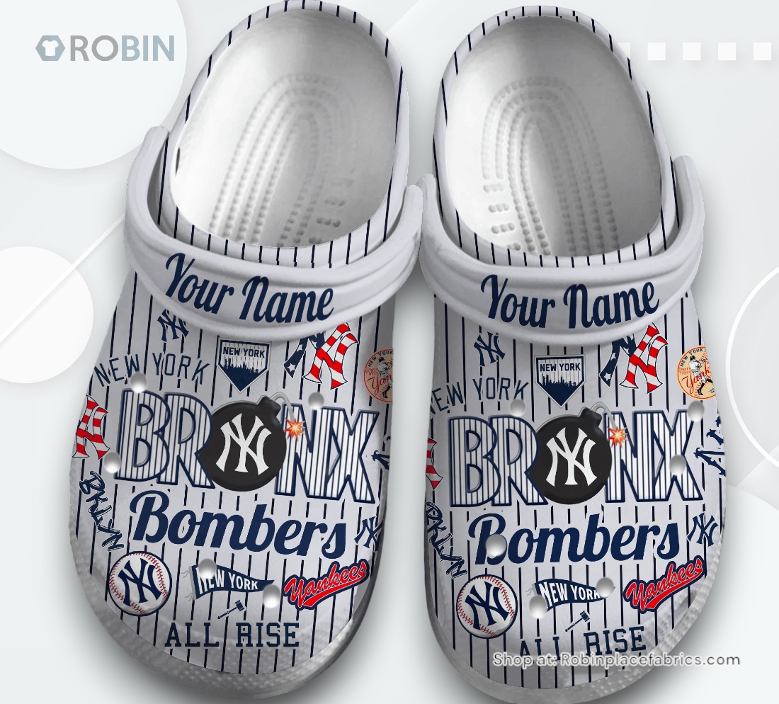 New York Yankees Baseball MLB Sport Classic Crocs Shoes, New York Yankees Merchandise New York Yankees Baseball MLB Sport Classic Crocs Shoes, New York Yankees Merchandise