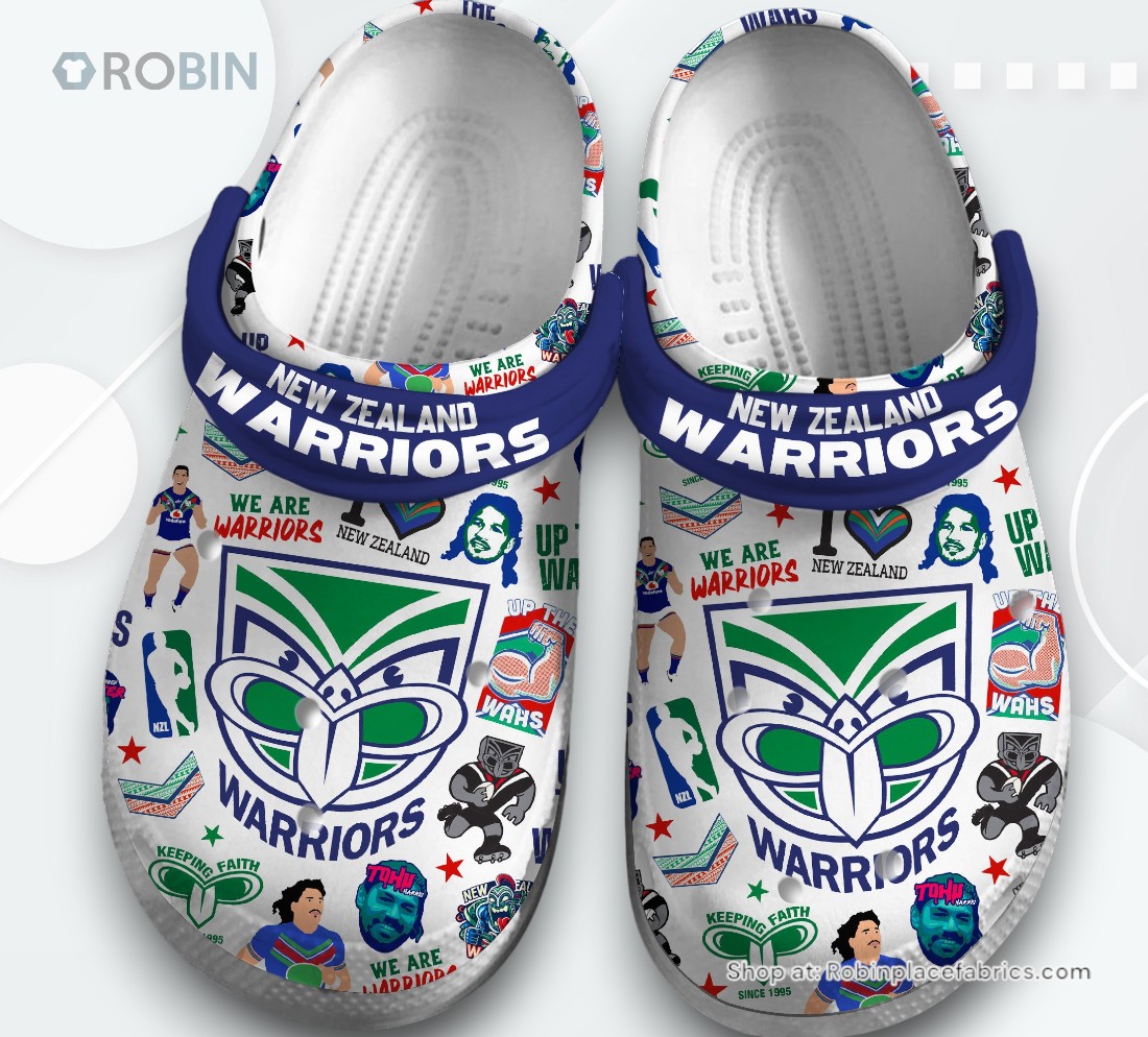 New Zealand Warriors NRL Sport Classic Crocs Shoes