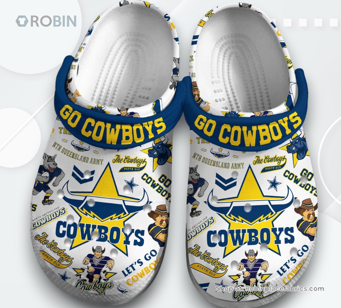 North Queensland Cowboys NRL Sport Classic Crocs Shoes