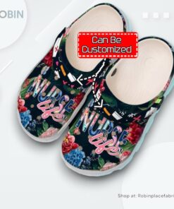 Nurse   Nurse Floral Life clog Shoes For Men And Women Nurse   Nurse Floral Life clog Shoes For Men And Women
