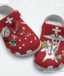 Nurse   Personalized Scrubs For Nurses And Unicorn Clog Shoes For Men And Women