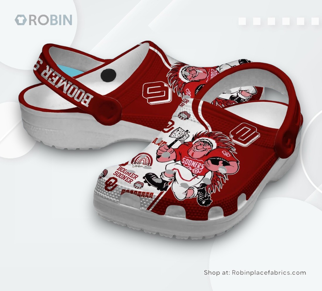 Oklahoma Sooners NCAA Sport Classic Crocs Shoes, Oklahoma Sooners Merchandise
