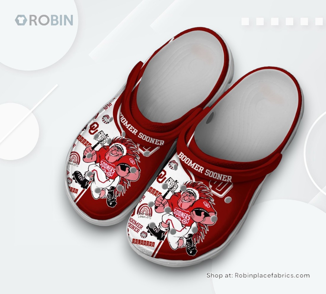 Oklahoma Sooners NCAA Sport Classic Crocs Shoes, Oklahoma Sooners Merchandise