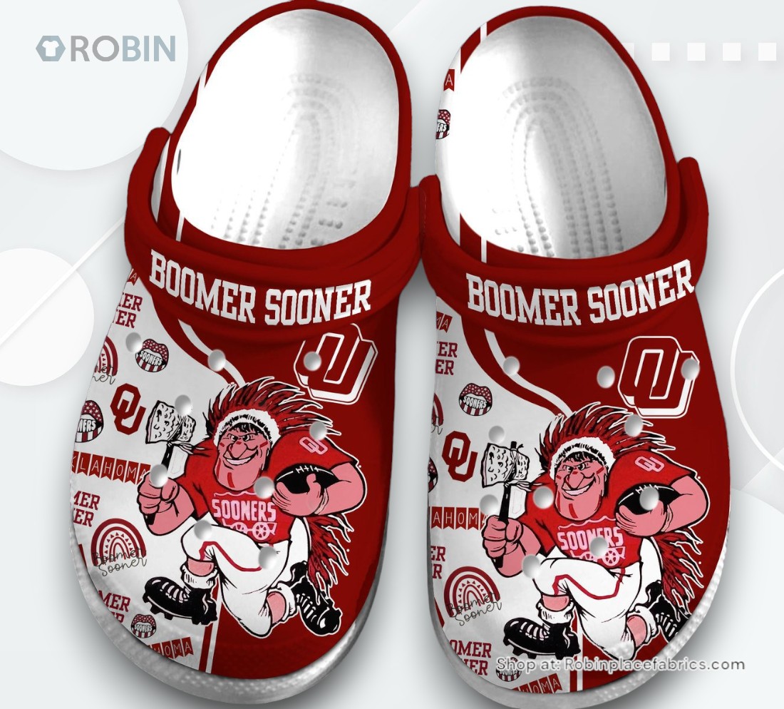 Oklahoma Sooners NCAA Sport Classic Crocs Shoes, Oklahoma Sooners Merchandise