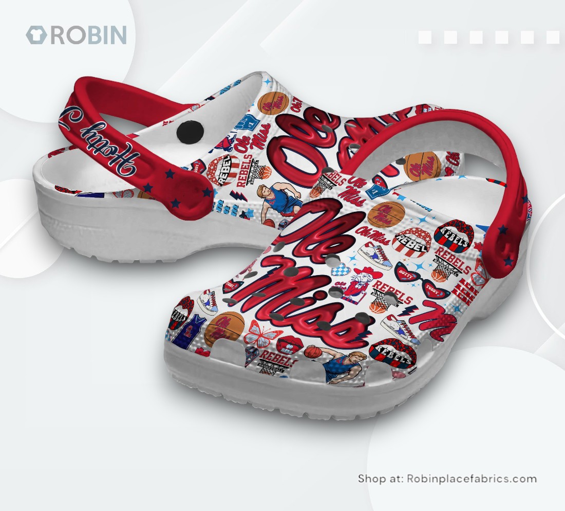 Ole Miss Rebels NCAA Sport Classic Crocs Shoes, Ole Miss Rebels Merchandise Ole Miss Rebels NCAA Sport Classic Crocs Shoes, Ole Miss Rebels Merchandise