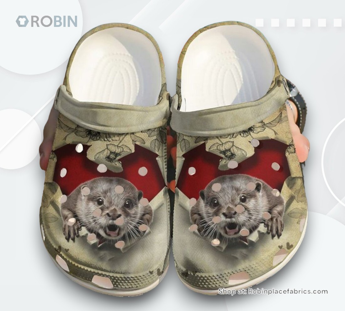 Otter They Steal My Heart 102 Gift For Lover Rubber clog Shoes Comfy Footwear