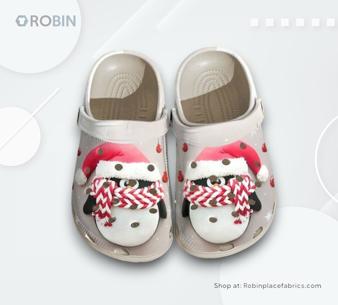 Penguin Clay Winter 102 Gift For Lover Rubber clog Shoes Comfy Footwear