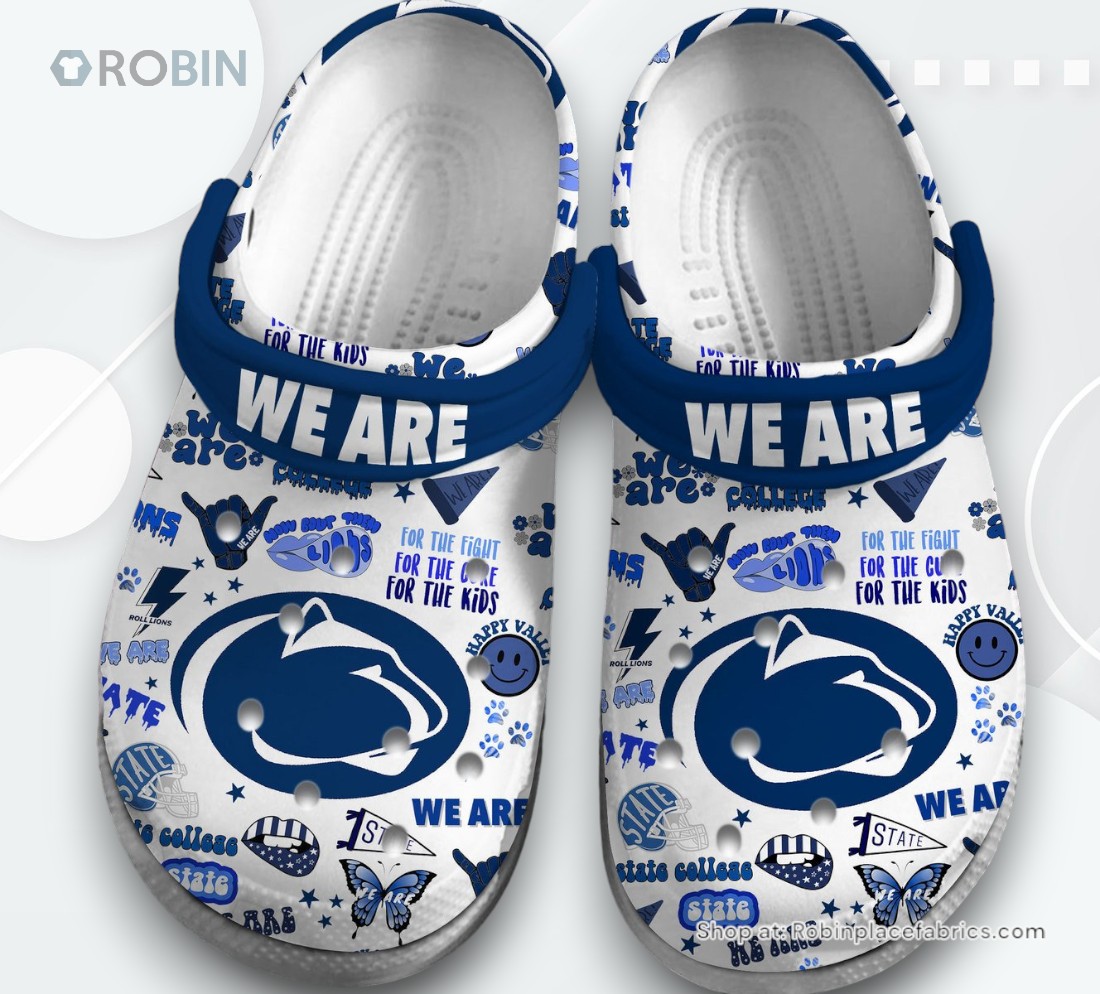Penn State Nittany Lions NCAA Sport Classic Crocs Shoes, Penn State Nittany Lions Gifts for Fans