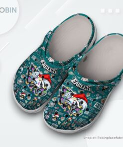 Philadelphia Eagles NFL Sport Christmas Classic Crocs Shoes, Philadelphia Eagles Team Gifts
