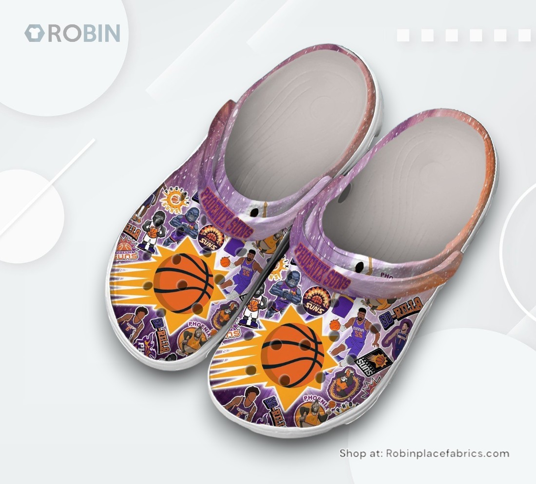 Phoenix Suns NBA Sport Classic Crocs Shoes, Phoenix Suns Merch