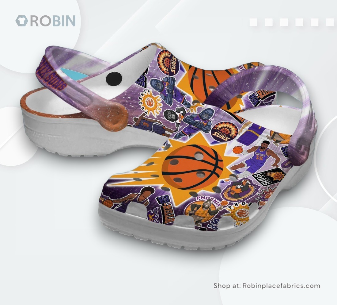 Phoenix Suns NBA Sport Classic Crocs Shoes, Phoenix Suns Merch Phoenix Suns NBA Sport Classic Crocs Shoes, Phoenix Suns Merch