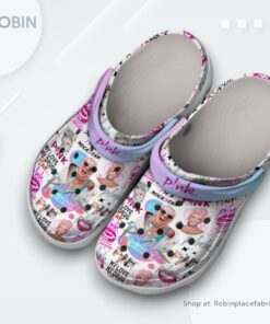 Pink Music Classic Crocs Shoes