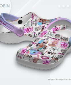 Pink Music Classic Crocs Shoes