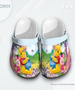 Pooh Bear And Piglet Crocs Crocband Shoes Clogs Custom Name For Men Women And Kids