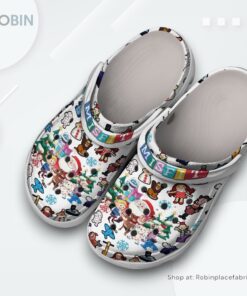 Rudolph The Red Nosed Reindeer Island of Misfit Toys Cartoon Classic Crocs Shoes